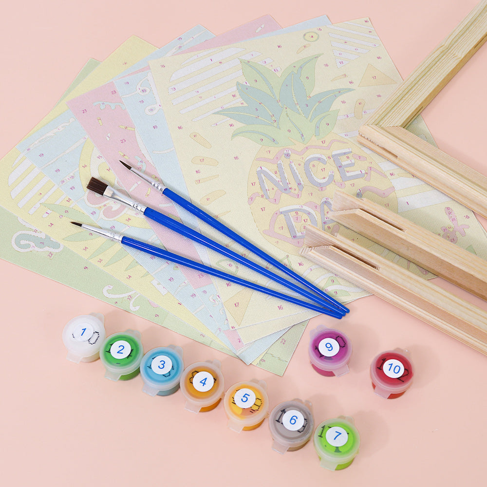 Hello June 6 Pack Mini Paint by Numbers Kit