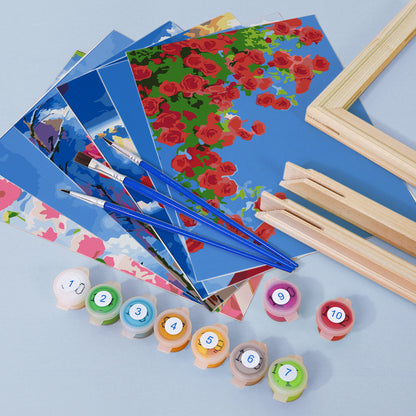 Bouquets of Light 6 Pack Mini Paint by Numbers Kit