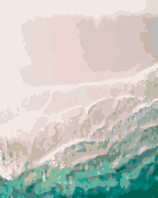 Painting of a sea wave