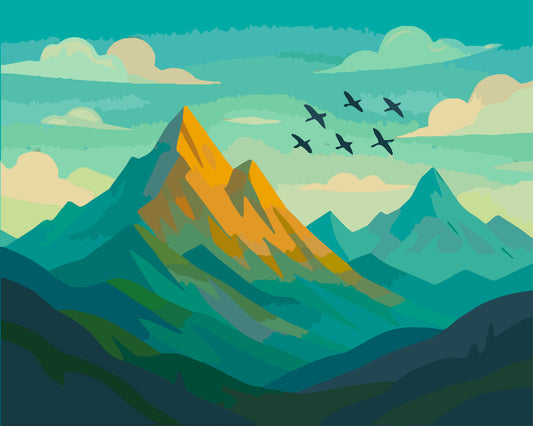 Mountain Range Landscape