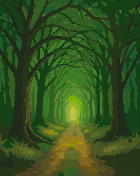 Enchanted Tunnel Path Forest