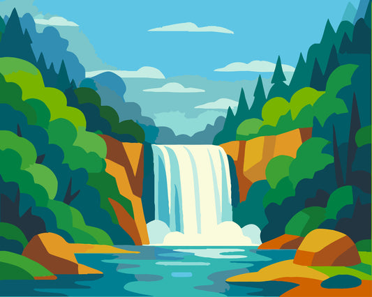 Cascading Waterfalls - Set 1