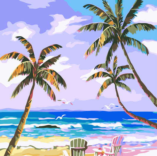 Strand-Kokosnussbaum