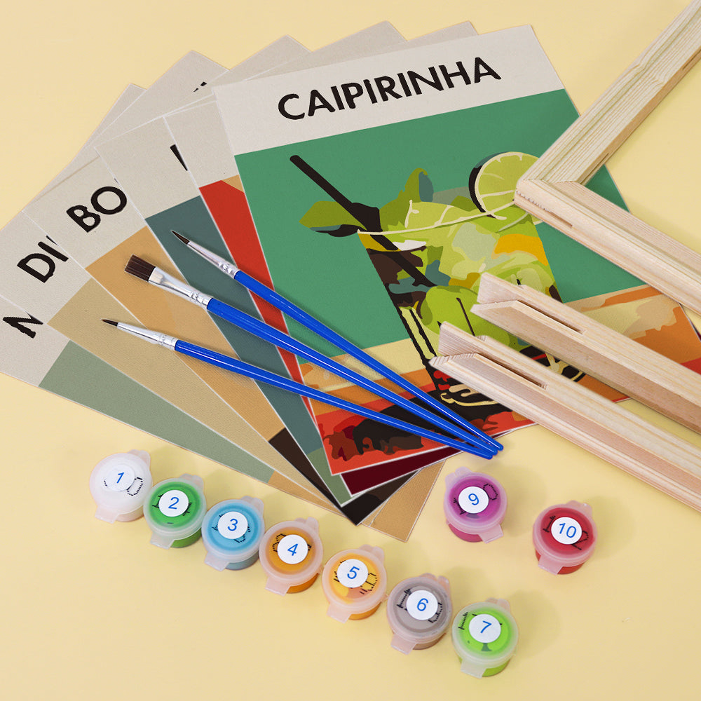 Elegant Elixirs 6 Pack Mini Paint by Numbers Kit