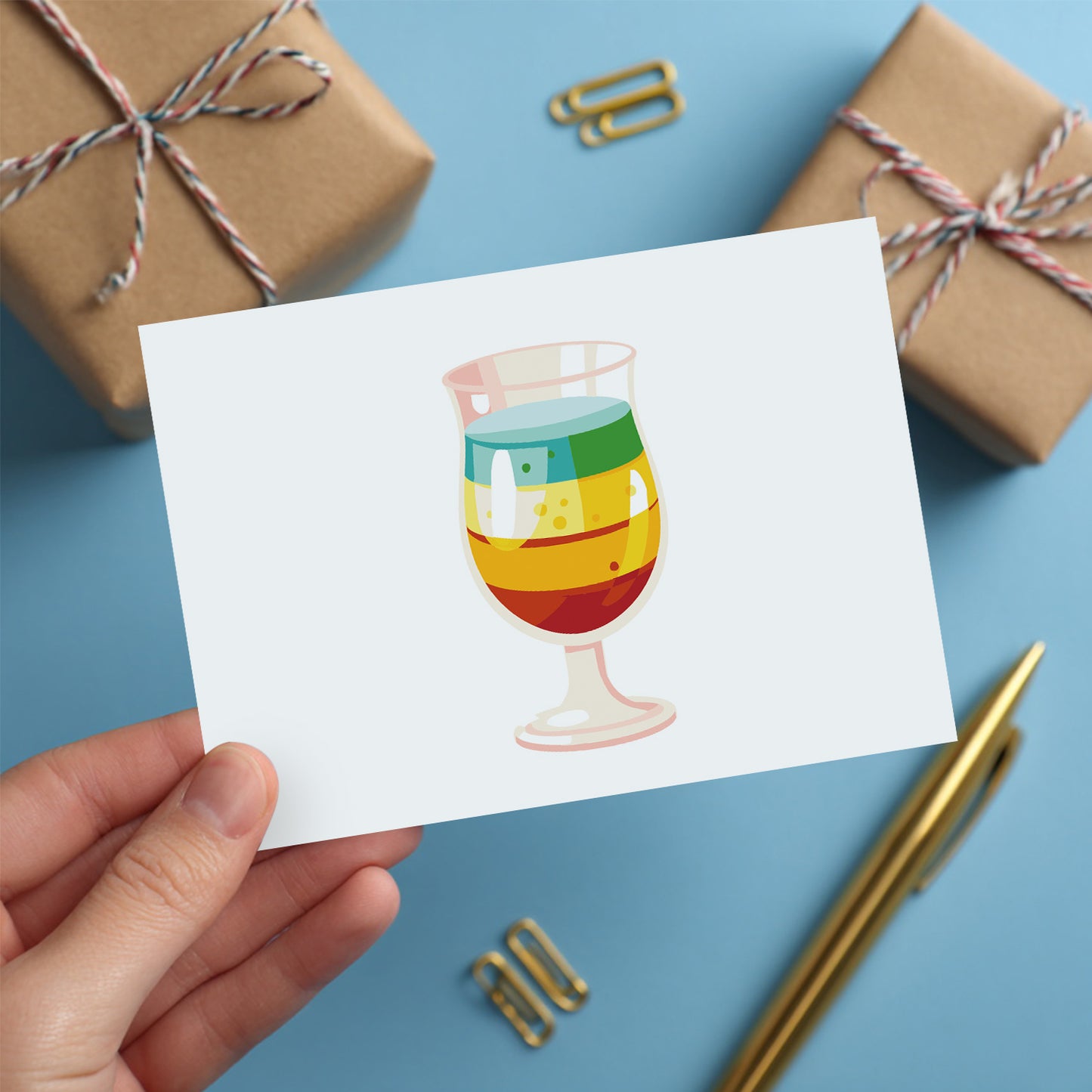 Cocktail Postcard Paint Kit