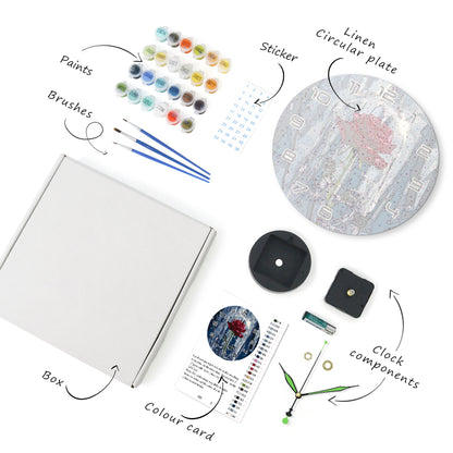 Paint the Moment – Enchanted Rose Clock Kit