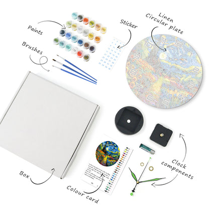 Paint the Moment – Starry Garden Clock Kit