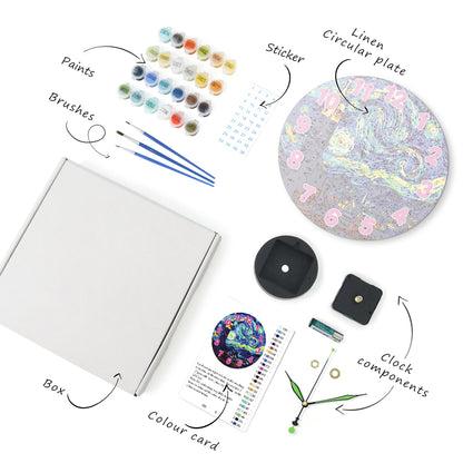 Paint the Moment – Starry Night Clock Kit