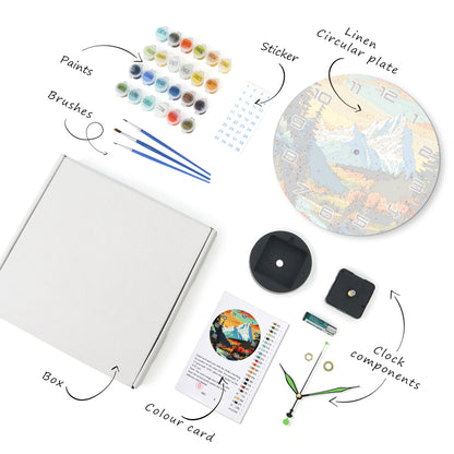Paint the Moment – Mountain Majesty Clock Kit