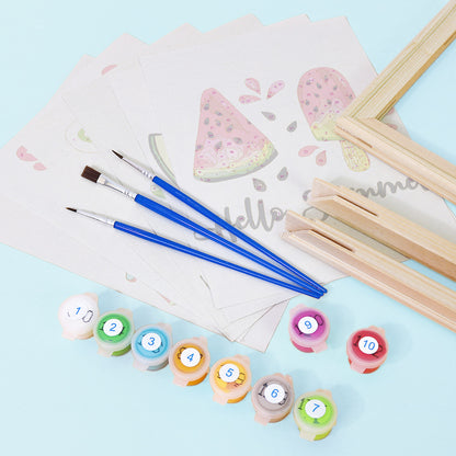 Sweet Summer Melons 6 Pack Mini Paint by Numbers Kit