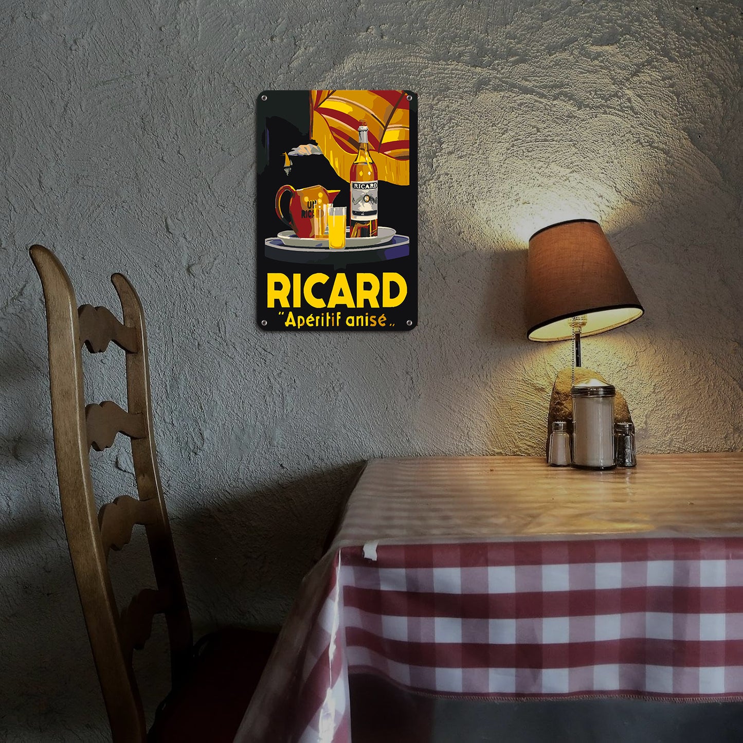 Ricard Aperitif Anise (Dark Background) – Vintage Paint by Numbers