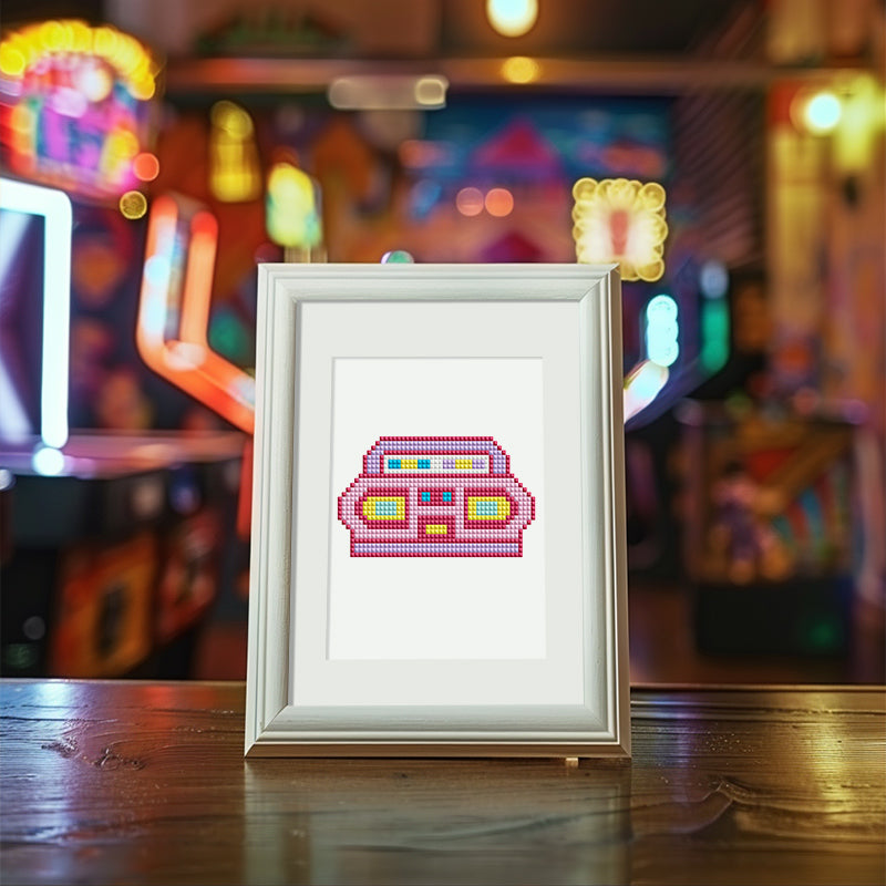 12 Assorted Retro Diamond Paintings