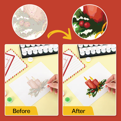 Holiday Cheer Postcard Paint Kit