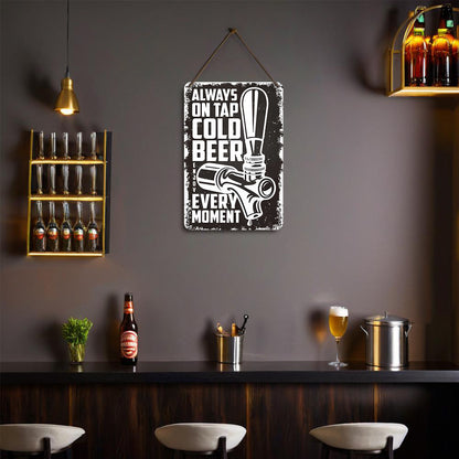 Cold Beer on Tap (Black & White) – Vintage Paint by Numbers