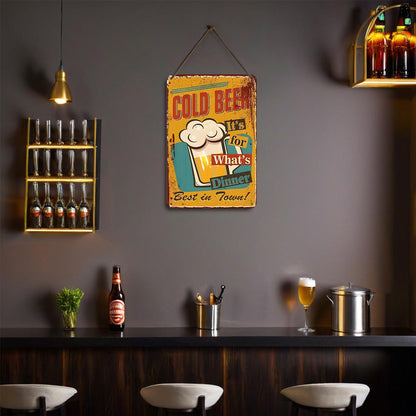 Cold Beer for Dinner – Vintage Paint by Numbers
