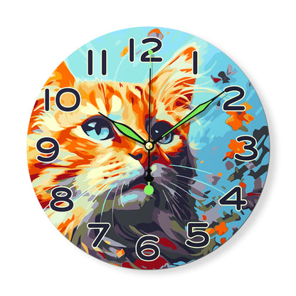 Paint the Moment – Curious Cat Clock Kit
