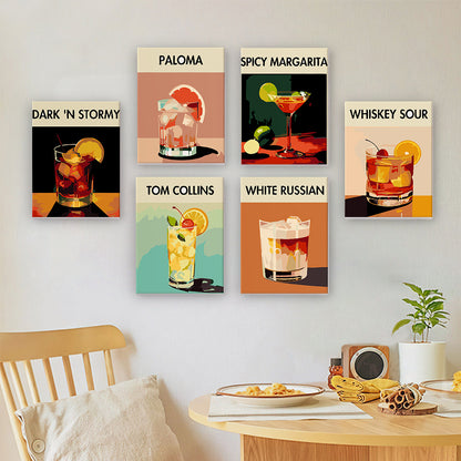 Spirited Strokes 6 Pack Mini Paint by Numbers Kit