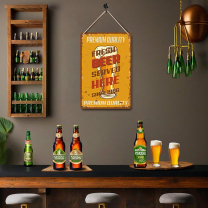 Fresh Beer Served Here – Vintage Paint by Numbers