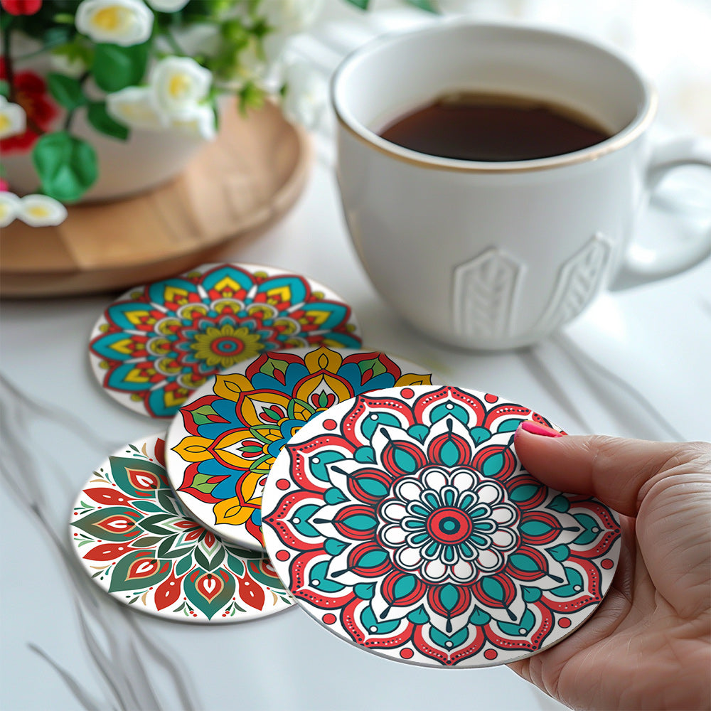 6 Piece Christmas Coaster Set V2