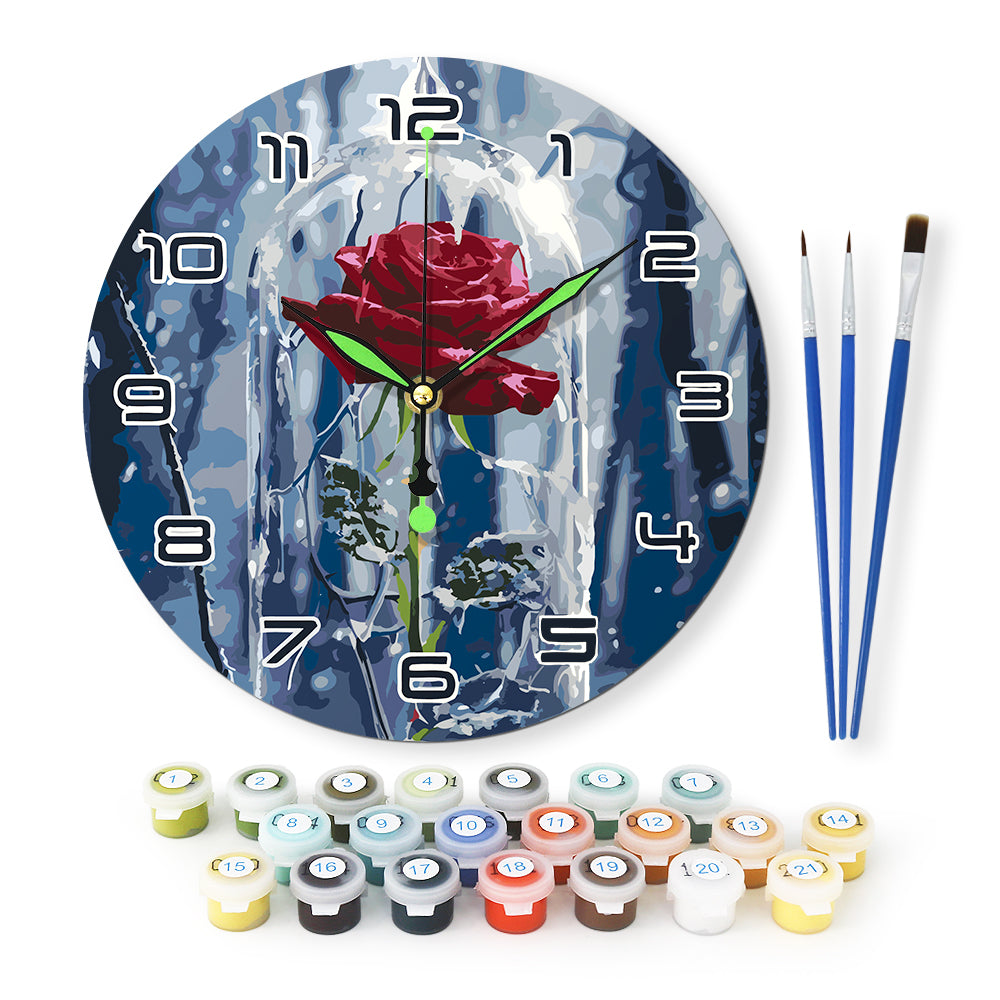 Paint the Moment – Enchanted Rose Clock Kit