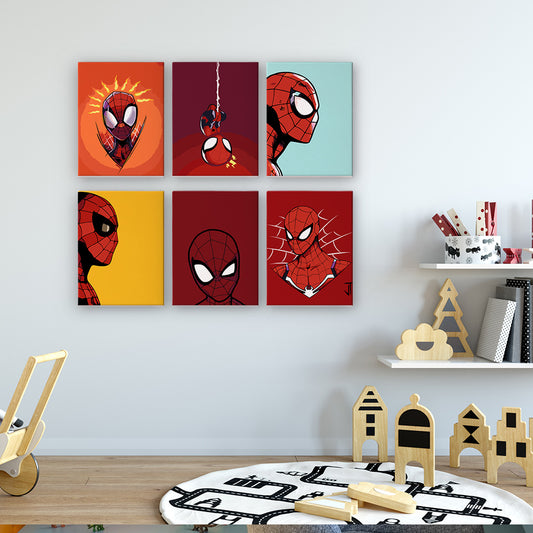 Little Masked Avenger 6 Pack Mini Paint by Numbers Kit