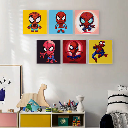 Webbed Wonder 6 Pack Mini Paint by Numbers Kit