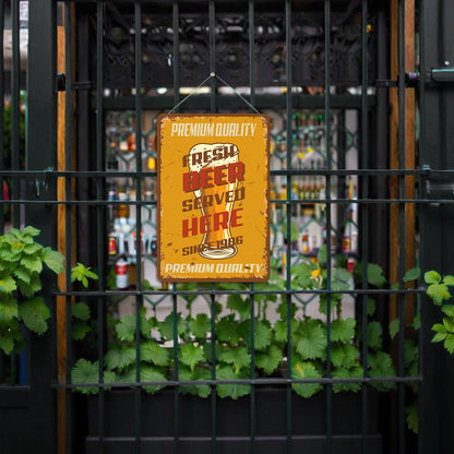 Fresh Beer Served Here – Vintage Paint by Numbers
