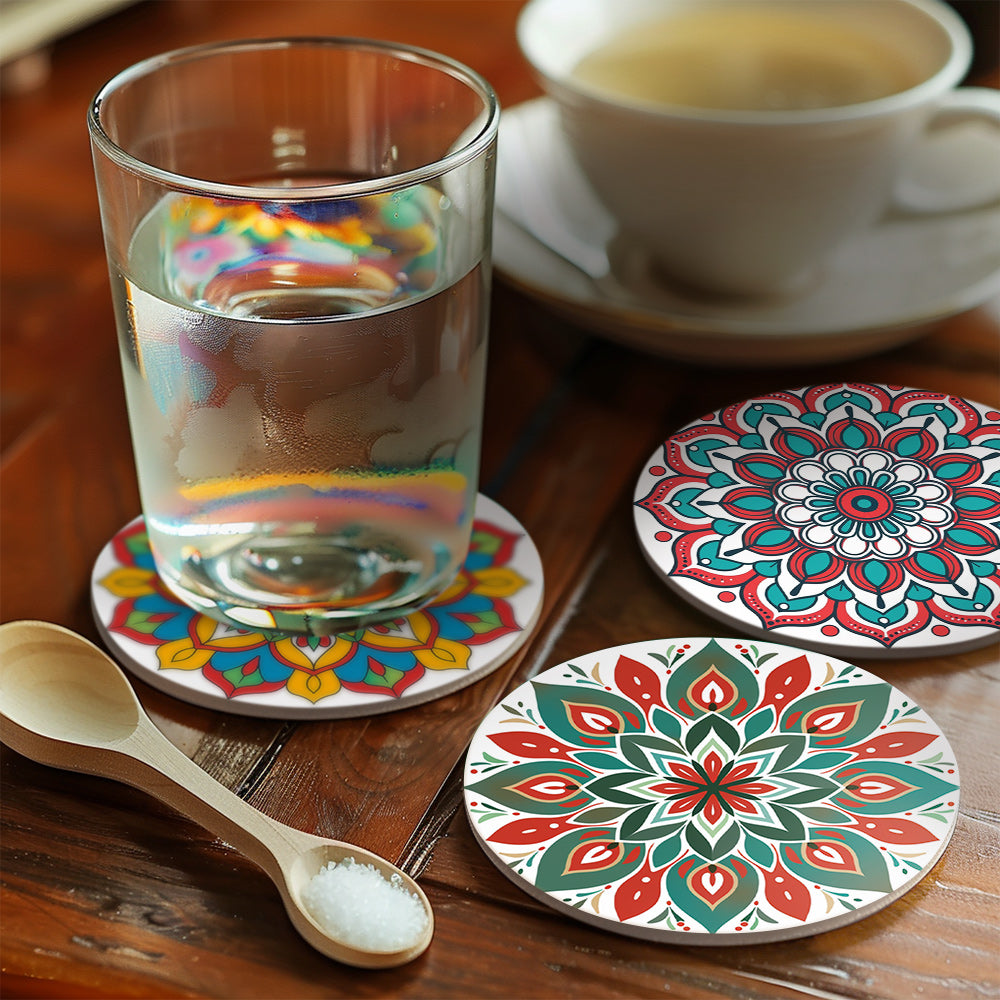 6 Piece Christmas Coaster Set V2