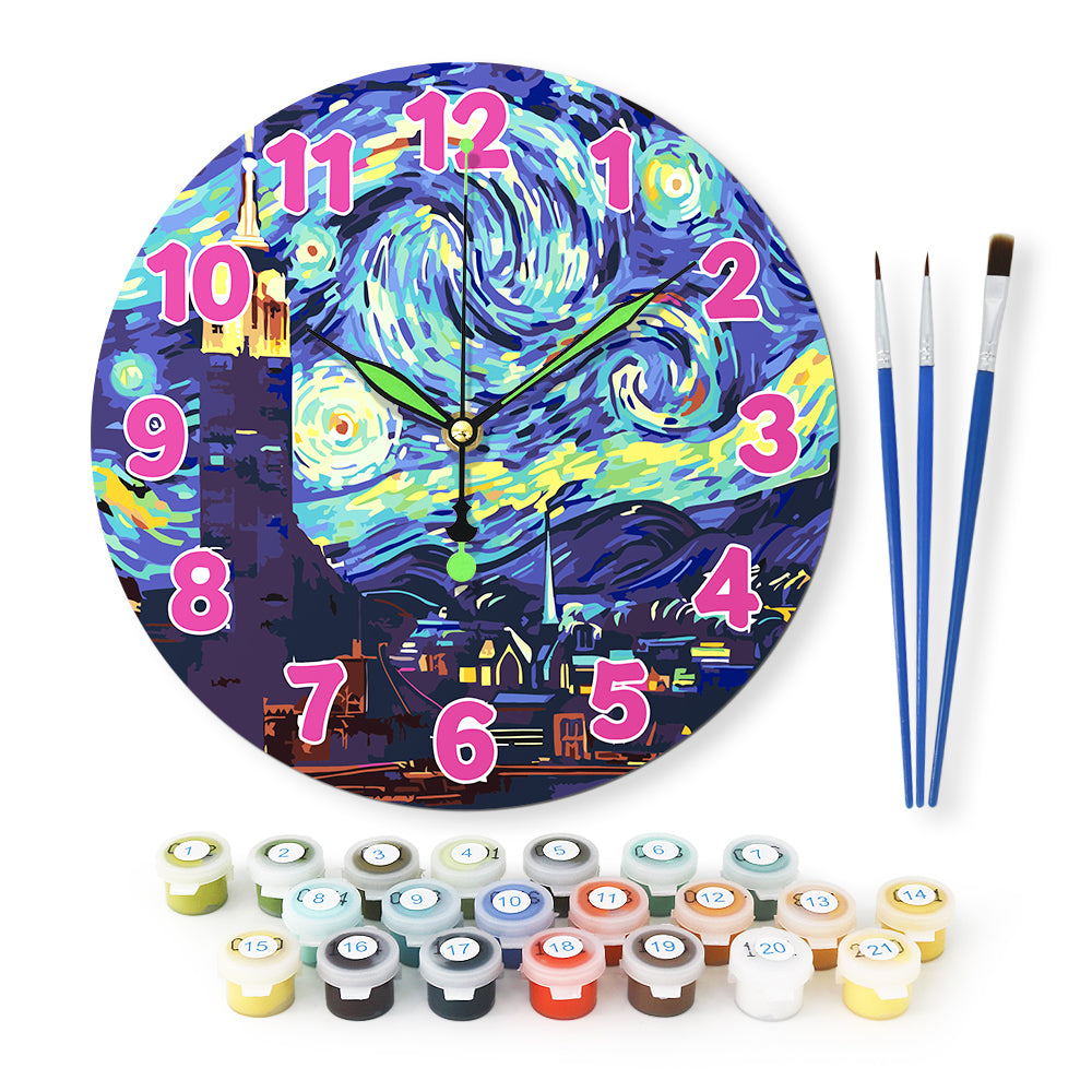 Paint the Moment – Starry Night Clock Kit