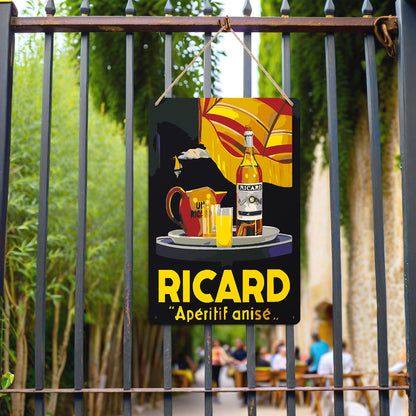 Ricard Aperitif Anise (Dark Background) – Vintage Paint by Numbers