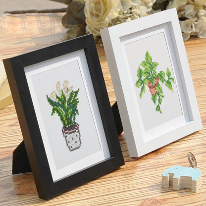 12 Assorted Potted Plant Diamond Paintings - Set 1