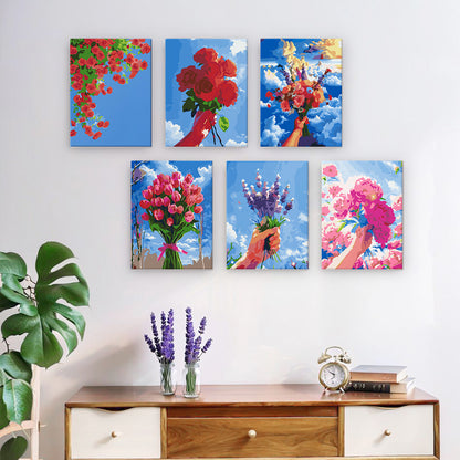 Bouquets of Light 6 Pack Mini Paint by Numbers Kit