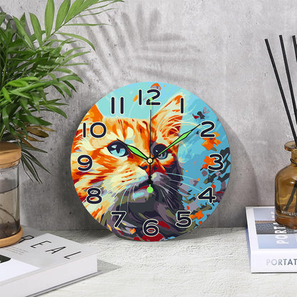 Paint the Moment – Curious Cat Clock Kit
