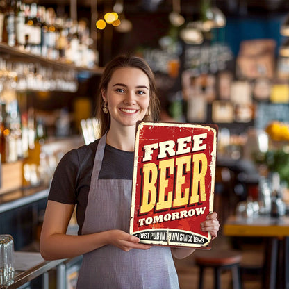 Free Beer Tomorrow – Vintage Paint by Numbers