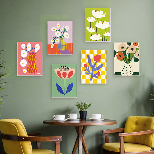 Vibrant Vases 6 Pack Mini Paint by Numbers Kit