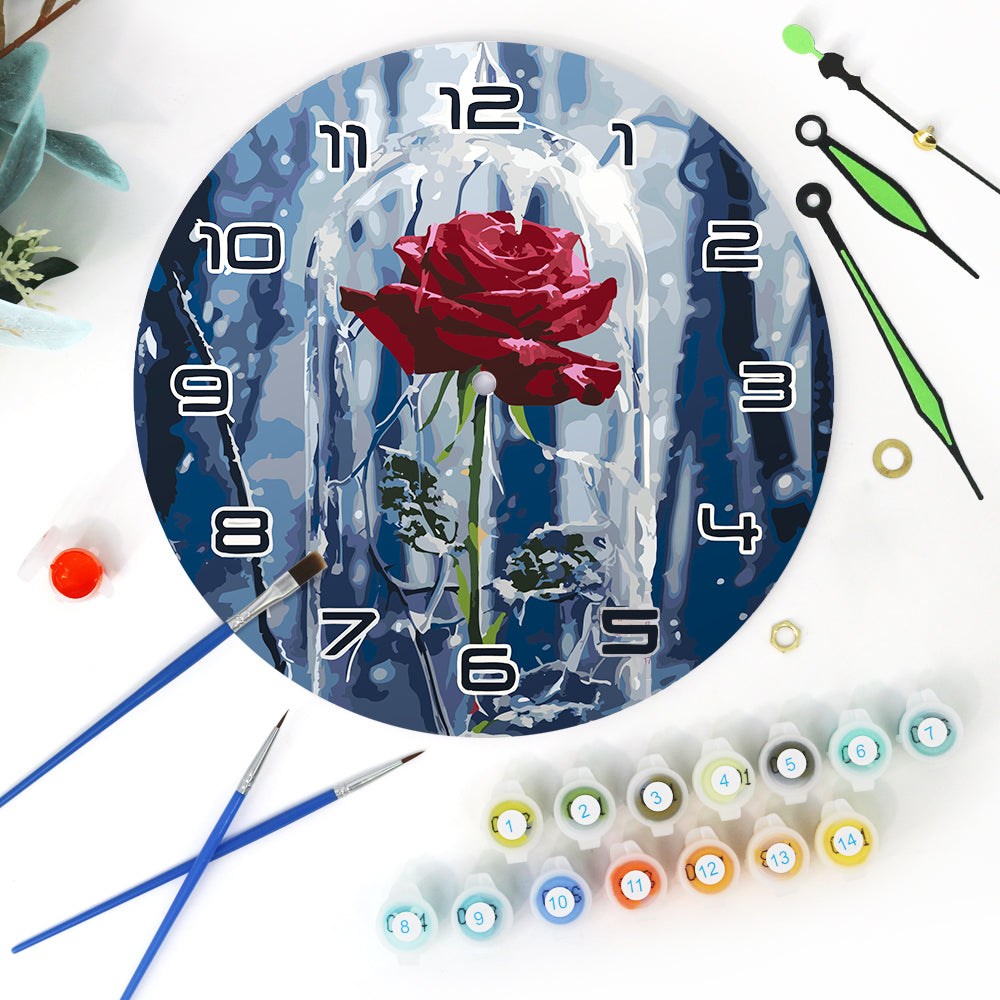 Paint the Moment – Enchanted Rose Clock Kit