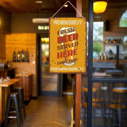 Fresh Beer Served Here – Vintage Paint by Numbers