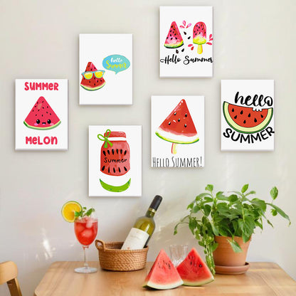 Sweet Summer Melons 6 Pack Mini Paint by Numbers Kit