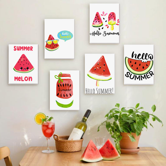 Sweet Summer Melons 6 Pack Mini Paint by Numbers Kit