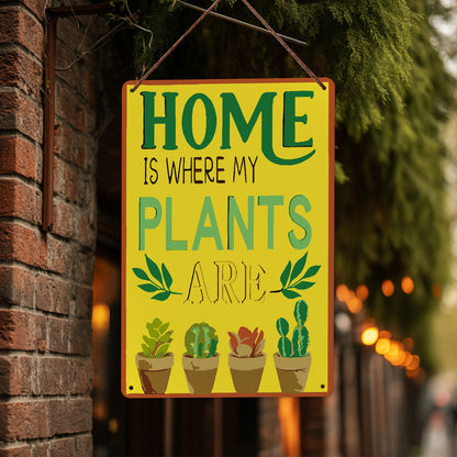 Home is Where My Plants Are – Vintage Paint by Numbers