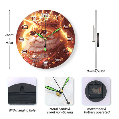 Paint the Moment – Regal Feline Clock Kit