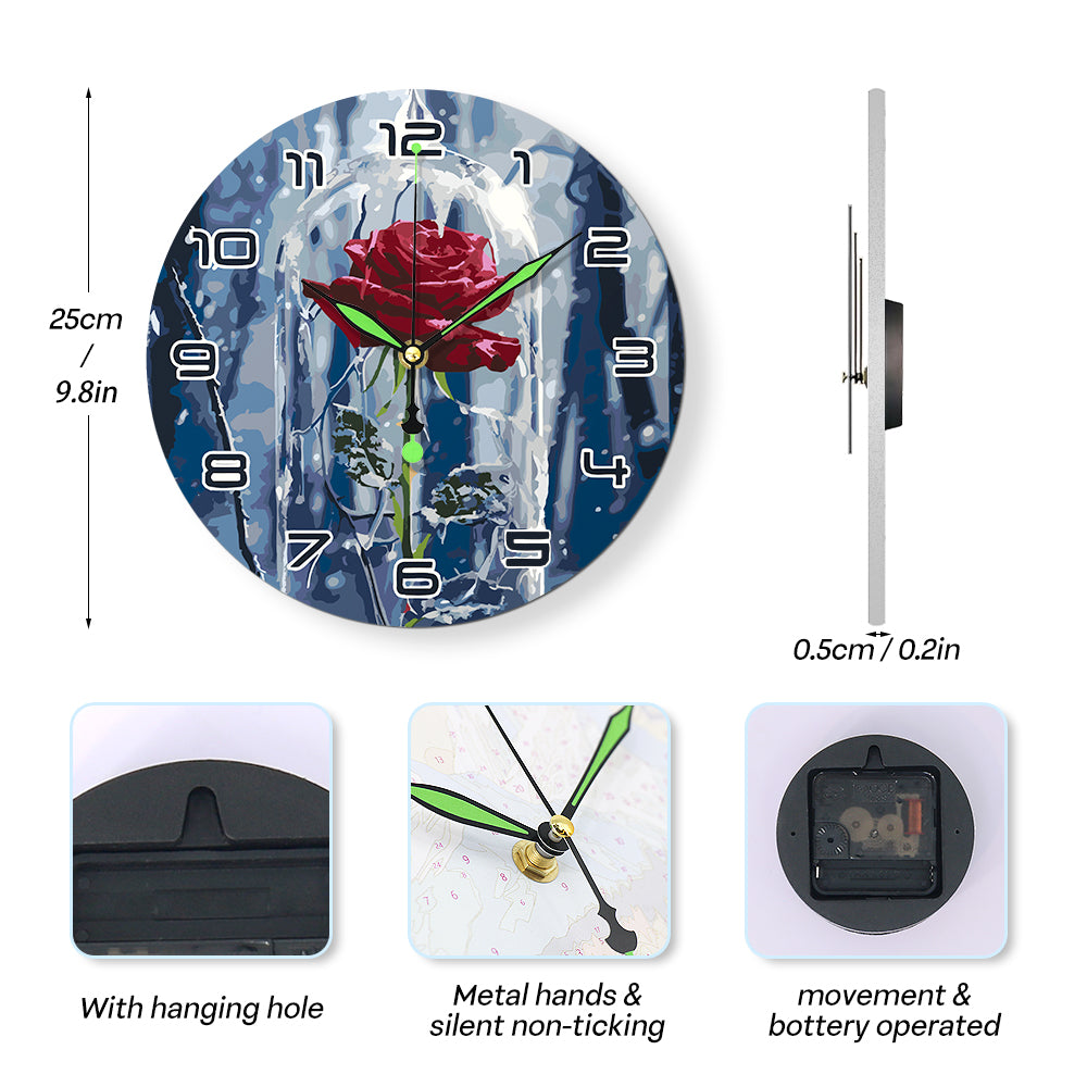 Paint the Moment – Enchanted Rose Clock Kit