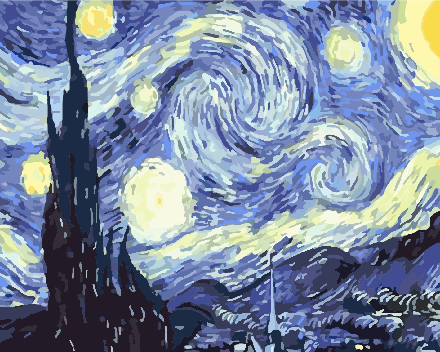 The Starry Night by Vincent Van Gogh