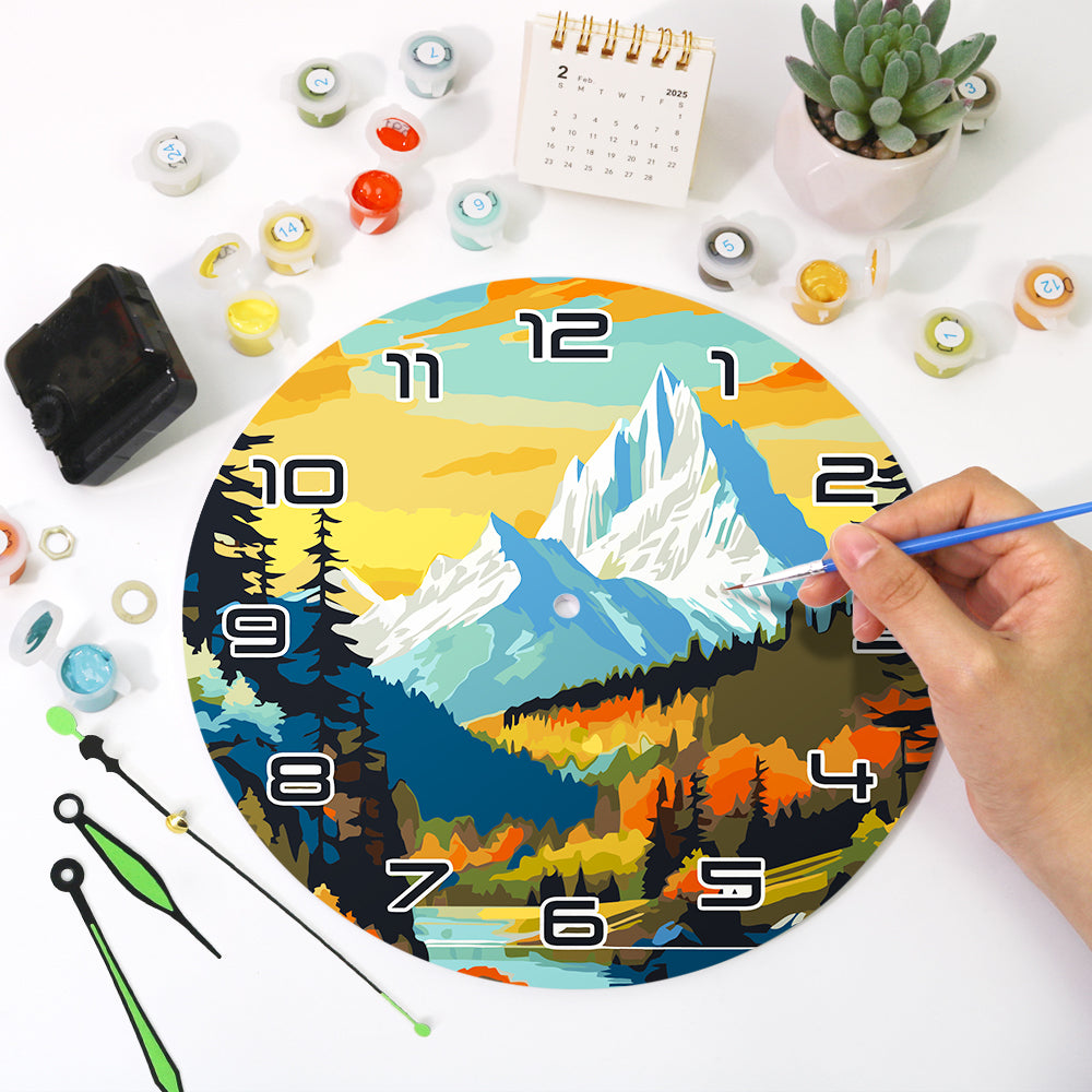 Paint the Moment – Mountain Majesty Clock Kit