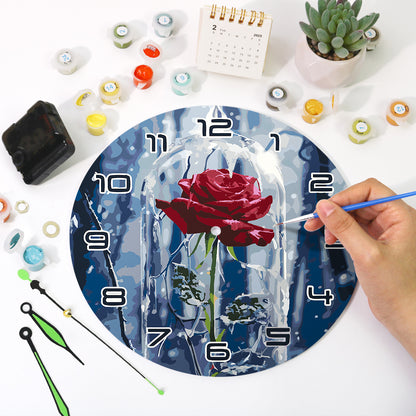 Paint the Moment – Enchanted Rose Clock Kit