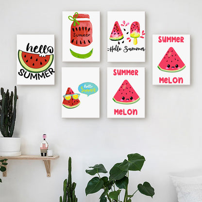 Sweet Summer Melons 6 Pack Mini Paint by Numbers Kit