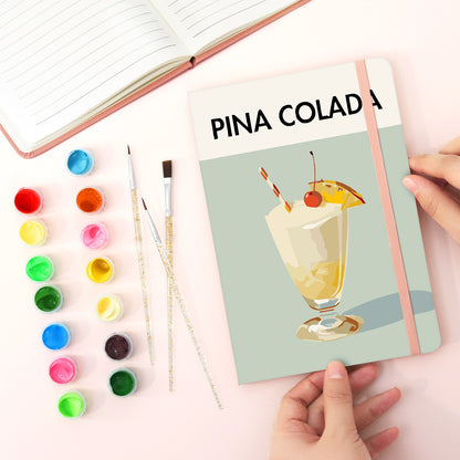Paint & Sip Notebook – Piña Colada Edition