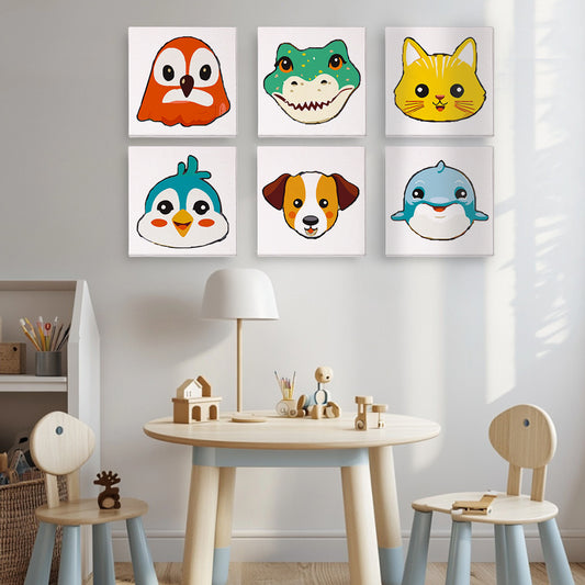 Creatures of the Earth 6 Pack Mini Paint by Numbers Kit