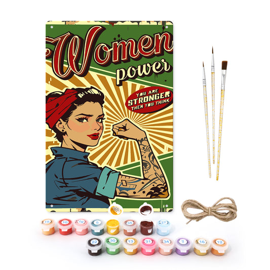 Women Power – Vintage Paint by Numbers