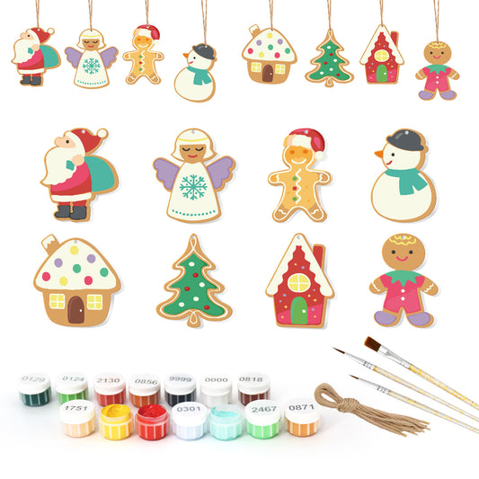 Gingerbread Village Paintable Ornaments